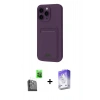MARSİLYAN™- iPhone 16 Pro Kılıf Vadi Çizgi Prime - Siyah Bilvis 5in1 3D Magic Cam Ekran Koruyucu + Raze Metal Kamera Lens - SH
