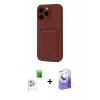 MARSİLYAN™- iPhone 16 Pro Kılıf Vadi Çizgi Prime - Siyah Bilvis 5in1 5D Magic Hayalet Cam Ekran Koruyucu + Raze Metal Kamera Lens - BZ