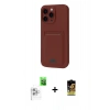 MARSİLYAN™- iPhone 16 Pro Kılıf Vadi Çizgi Prime - Siyah Buffer Cam Ekran Koruyucu + Raze Metal Kamera Lens - BZ