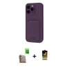MARSİLYAN™- iPhone 16 Pro Kılıf Vadi Çizgi Prime - Siyah Buffer Cam Ekran Koruyucu + Raze Metal Kamera Lens - CLTM