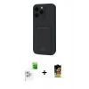 MARSİLYAN™- iPhone 16 Pro Kılıf Vadi Çizgi Prime - Siyah Buffer Cam Ekran Koruyucu + Raze Metal Kamera Lens - BZ