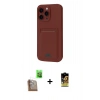 MARSİLYAN™- iPhone 16 Pro Kılıf Vadi Çizgi Prime - Siyah Buffer Cam Ekran Koruyucu + Raze Metal Kamera Lens - CLTM