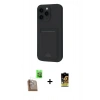 MARSİLYAN™- iPhone 16 Pro Kılıf Vadi Çizgi Prime - Siyah Buffer Cam Ekran Koruyucu + Raze Metal Kamera Lens - CLTM