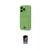 MARSİLYAN™- iPhone 16 Pro Kılıf Vadi Çizgi Prime - Siyah Buffer Hayalet Cam Ekran Koruyucu