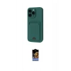MARSİLYAN™- iPhone 16 Pro Kılıf Vadi Çizgi Prime - Siyah Buffer Hayalet Cam Ekran Koruyucu