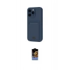 MARSİLYAN™- iPhone 16 Pro Kılıf Vadi Çizgi Prime - Siyah Buffer Hayalet Cam Ekran Koruyucu
