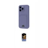 MARSİLYAN™- iPhone 16 Pro Kılıf Vadi Çizgi Prime - Siyah Buffer Hayalet Cam Ekran Koruyucu