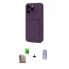 MARSİLYAN™- iPhone 16 Pro Kılıf Vadi Çizgi Prime - Siyah Joko Magic 5D Cam + Çöl Titanyum Raze Metal Kamera Lens