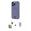 MARSİLYAN™- iPhone 16 Pro Kılıf Vadi Çizgi Prime - Siyah Joko Magic 5D Cam + Çöl Titanyum Raze Metal Kamera Lens