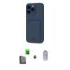 MARSİLYAN™- iPhone 16 Pro Kılıf Vadi Çizgi Prime - Siyah Joko Magic 5D Cam + Raze Metal Kamera Lens - SH