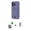 MARSİLYAN™- iPhone 16 Pro Kılıf Vadi Çizgi Prime - Siyah Joko Magic 5D Cam + Raze Metal Kamera Lens - SH