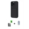 MARSİLYAN™- iPhone 16 Pro Kılıf Vadi Çizgi Prime - Siyah Joko Magic 5D Cam + Raze Metal Kamera Lens - SH