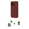 MARSİLYAN™- iPhone 16 Pro Kılıf Vadi Çizgi Prime - Siyah Joko Magic 5D Hayalet Cam + Raze Metal Kamera Lens - SH