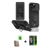MARSİLYAN™- iPhone 16 Pro Kılıf Vadi Form Prime - Şeffaf 360 Full Body Arka Koruyucu + Raze Metal Kamera Lens - CLTM