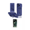 MARSİLYAN™- iPhone 16 Pro Kılıf Vadi Form Prime - Siyah 360 Mat Full Body Arka Koruyucu