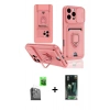 MARSİLYAN™- iPhone 16 Pro Kılıf Vadi Form Prime - Siyah 360 Mat Full Body Arka Koruyucu + Siyah Raze Metal Kamera Lens