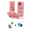 MARSİLYAN™- iPhone 16 Pro Kılıf Vadi Form Prime - Siyah 3D Antistatik Cam Ekran Koruyucu + Raze Metal Kamera Lens - CLTM