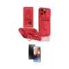 MARSİLYAN™- iPhone 16 Pro Kılıf Vadi Form Prime - Siyah 3D Antistatik Mat Seramik Nano Ekran Koruyucu