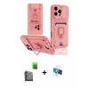 MARSİLYAN™- iPhone 16 Pro Kılıf Vadi Form Prime - Siyah 3D Antistatik Seramik Nano Ekran Koruyucu + Raze Metal Kamera Lens - SH