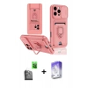 MARSİLYAN™- iPhone 16 Pro Kılıf Vadi Form Prime - Siyah Bilvis 5in1 3D Magic Cam Ekran Koruyucu + Raze Metal Kamera Lens - SH