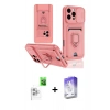 MARSİLYAN™- iPhone 16 Pro Kılıf Vadi Form Prime - Siyah Bilvis 5in1 3D Magic Cam Ekran Koruyucu + Raze Metal Kamera Lens - BZ