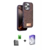 MARSİLYAN™- iPhone 16 Pro Kılıf Vadi Klasik Serisi - Siyah Bilvis 5in1 3D Magic Cam Ekran Koruyucu + Raze Metal Kamera Lens - SH