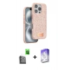 MARSİLYAN™- iPhone 16 Pro Kılıf Vadi Klasik Serisi - Siyah Bilvis 5in1 3D Magic Cam Ekran Koruyucu + Raze Metal Kamera Lens - SH