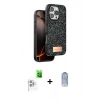 MARSİLYAN™- iPhone 16 Pro Kılıf Vadi Klasik Serisi - Siyah Joko Magic 5D Cam + Raze Metal Kamera Lens - BZ