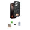 MARSİLYAN™- iPhone 16 Pro Kılıf Vadi Klasik Serisi - Siyah Joko Magic 5D Cam + Raze Metal Kamera Lens - CLTM