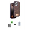 MARSİLYAN™- iPhone 16 Pro Kılıf Vadi Klasik Serisi - Siyah Joko Magic 5D Cam + Raze Metal Kamera Lens - SH