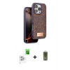 MARSİLYAN™- iPhone 16 Pro Kılıf Vadi Klasik Serisi - Siyah Joko Magic 5D Hayalet Cam + Raze Metal Kamera Lens - BZ