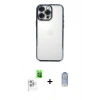 MARSİLYAN™- iPhone 16 Pro Kılıf Vadi Minimal - Siyah Joko Magic 5D Cam + Raze Metal Kamera Lens - BZ