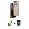 MARSİLYAN™- iPhone 16 Pro Kılıf Vadi Özel Seri - Siyah 360 Mat Full Body Arka Koruyucu + Raze Metal Kamera Lens - CLTM
