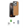 MARSİLYAN™- iPhone 16 Pro Kılıf Vadi Özel Seri - Siyah Joko Magic 5D Cam + Raze Metal Kamera Lens - BZ