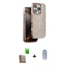 MARSİLYAN™- iPhone 16 Pro Kılıf Vadi Özel Seri - Siyah Joko Magic 5D Cam + Raze Metal Kamera Lens - CLTM