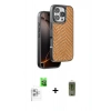 MARSİLYAN™- iPhone 16 Pro Kılıf Vadi Özel Seri - Siyah Joko Magic 5D Hayalet Cam + Raze Metal Kamera Lens - BZ