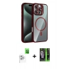 MARSİLYAN™- iPhone 16 Pro Kılıf Yadigar Asil Koleksiyonu - Şeffaf 360 Full Body Arka Koruyucu + Raze Metal Kamera Lens - BZ