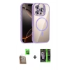 MARSİLYAN™- iPhone 16 Pro Kılıf Yadigar Asil Koleksiyonu - Şeffaf 360 Full Body Arka Koruyucu + Raze Metal Kamera Lens - CLTM