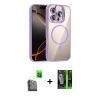 MARSİLYAN™- iPhone 16 Pro Kılıf Yadigar Asil Koleksiyonu - Şeffaf 360 Full Body Arka Koruyucu + Raze Metal Kamera Lens - SH