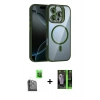 MARSİLYAN™- iPhone 16 Pro Kılıf Yadigar Asil Koleksiyonu - Şeffaf 360 Full Body Arka Koruyucu + Raze Metal Kamera Lens - SH