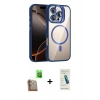 MARSİLYAN™- iPhone 16 Pro Kılıf Yadigar Asil Koleksiyonu - Şeffaf Pasifik Cam Ekran Koruyucu + Raze Metal Kamera Lens - CLTM