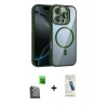 MARSİLYAN™- iPhone 16 Pro Kılıf Yadigar Asil Koleksiyonu - Şeffaf Pasifik Cam Ekran Koruyucu + Raze Metal Kamera Lens - SH