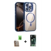 MARSİLYAN™- iPhone 16 Pro Kılıf Yadigar Asil Koleksiyonu - Siyah 360 Mat Full Body Arka Koruyucu + Raze Metal Kamera Lens - CLTM