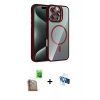 MARSİLYAN™- iPhone 16 Pro Kılıf Yadigar Asil Koleksiyonu - Siyah 3D Antistatik Seramik Nano Ekran Koruyucu + Raze Metal Kamera Lens - CLTM