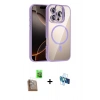 MARSİLYAN™- iPhone 16 Pro Kılıf Yadigar Asil Koleksiyonu - Siyah 3D Antistatik Seramik Nano Ekran Koruyucu + Raze Metal Kamera Lens - CLTM