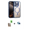 MARSİLYAN™- iPhone 16 Pro Kılıf Yadigar Asil Koleksiyonu - Siyah 3D Antistatik Seramik Nano Ekran Koruyucu + Raze Metal Kamera Lens - CLTM