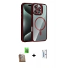 MARSİLYAN™- iPhone 16 Pro Kılıf Yadigar Asil Koleksiyonu - Siyah Bilvis 0.18mm Plus Cam Ekran Koruyucu + Raze Metal Kamera Lens - CLTM