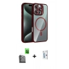 MARSİLYAN™- iPhone 16 Pro Kılıf Yadigar Asil Koleksiyonu - Siyah Bilvis 0.18mm Plus Cam Ekran Koruyucu + Raze Metal Kamera Lens - SH