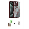 MARSİLYAN™- iPhone 16 Pro Kılıf Yadigar Asil Koleksiyonu - Siyah Bilvis 3D Cam Ekran Koruyucu + Çöl Titanyum Raze Metal Kamera Lens