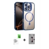 MARSİLYAN™- iPhone 16 Pro Kılıf Yadigar Asil Koleksiyonu - Siyah Bilvis 3D Mat Cam Ekran Koruyucu + Raze Metal Kamera Lens - BZ